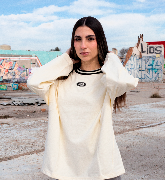 Depressed Long-Sleeve Beige