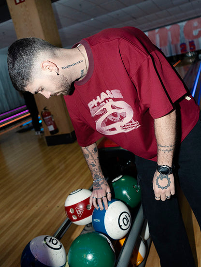 ANXIETY TEE BORDEAUX