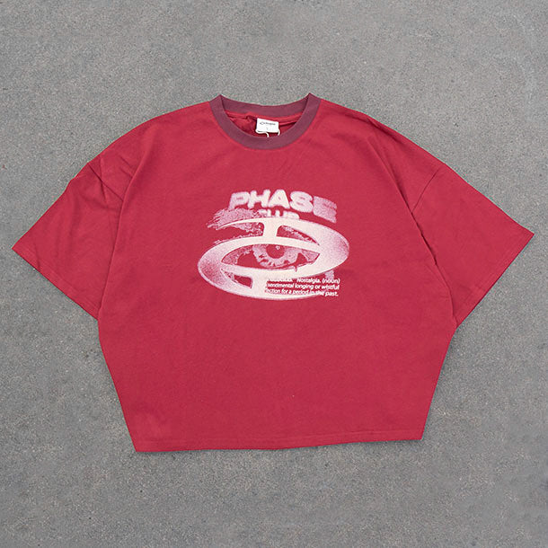 ANXIETY TEE BORDEAUX