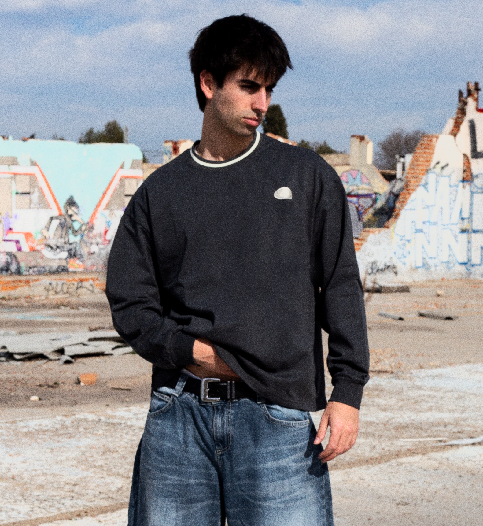 Depressed Long-Sleeve Grey